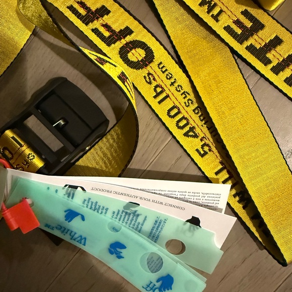 Off-White Yellow and Black Strap